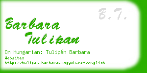 barbara tulipan business card