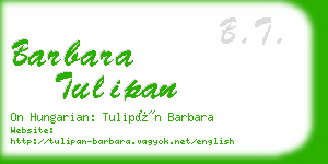 barbara tulipan business card